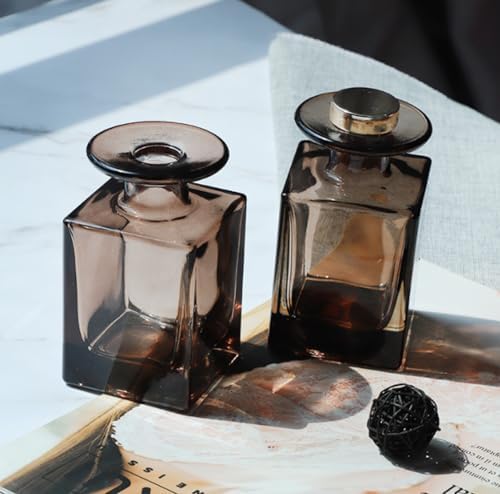 Quupy 150ML Square Brown Glass Diffuser Bottle
