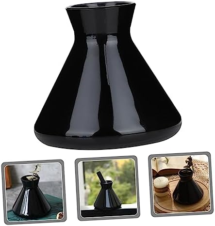 GARVALON Essential Oil Aromatherapy Glass Diffuser Bottle Decorative Perfume Jar Home Office Fragrance Container