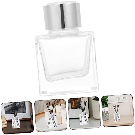 Healifty 2pcs Aromatherapy Glass Perfume Bottles for Home and Wedding Events