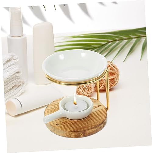 1Set Essential Oil Burner with Vintage Ceramic Design