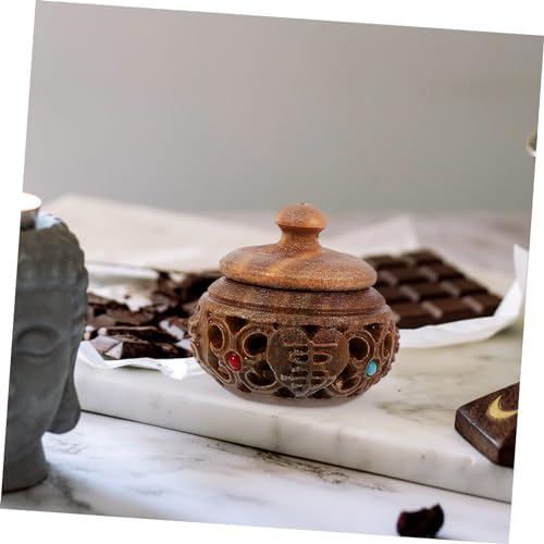 ABOOFAN 2pcs Hollow Car Diffuser Bottle Decorative Aroma Pendant for Scent Beads Vintage Design Holder for Home and Car