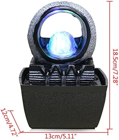 Gdrasuya10 Water Garden Zen Fountain with LED Light