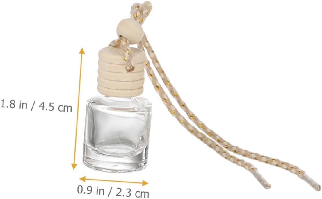 VOSAREA 12Pcs Transparent Aroma Bottles with Caps