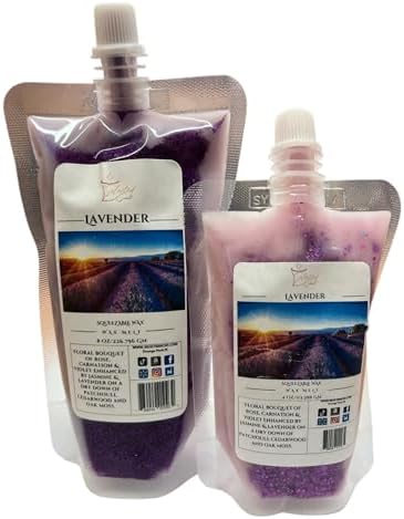 Lavender Squeezable Wax Melt 8 Ounces Home Fragrance