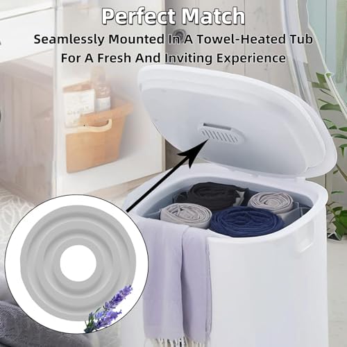 24 Pcs Scented Towel Warmer Discs with 4 Fragrances