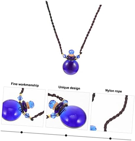 Decorative Perfume Bottle With Aroma Diffuser Necklace For Car And Home Use