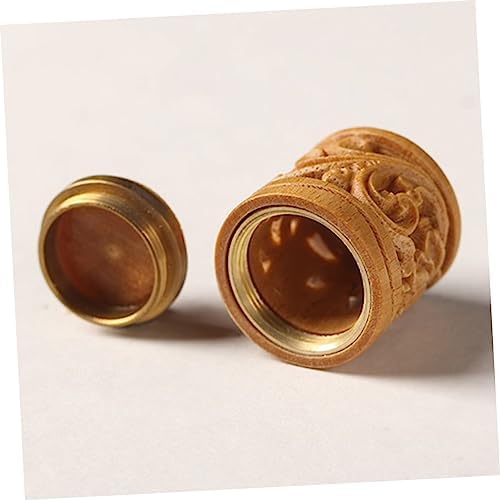 Alipis 2pcs Aroma Diffuser Charm Wooden Hanging Decor Car Perfume Bottle Pendant