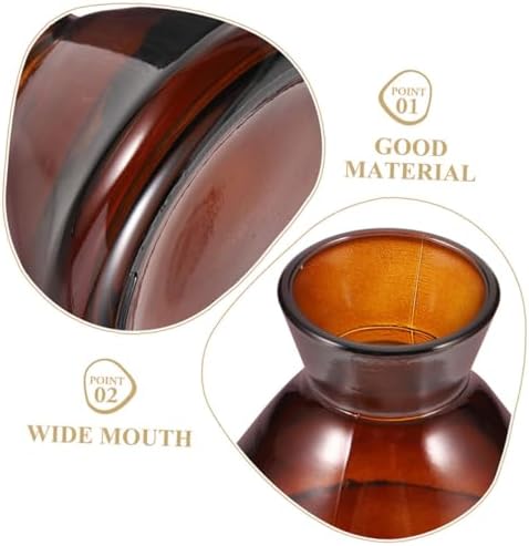 ABOOFAN 2pcs Elegant Glass Aromatherapy Diffuser Bottles