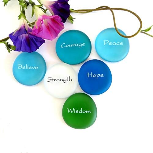 Mermaids Message I Frosted Sea Glass Stones