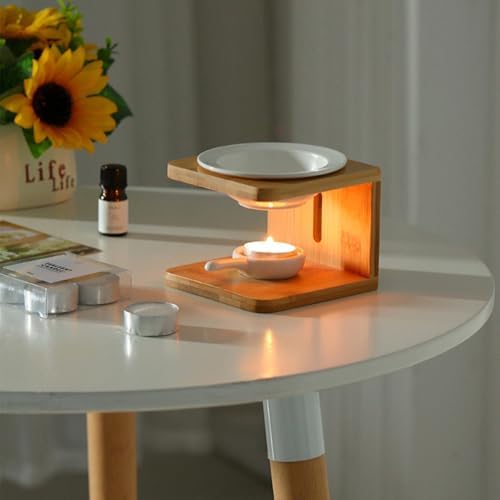 Heidouse Essential Oil Burner with Bamboo Base