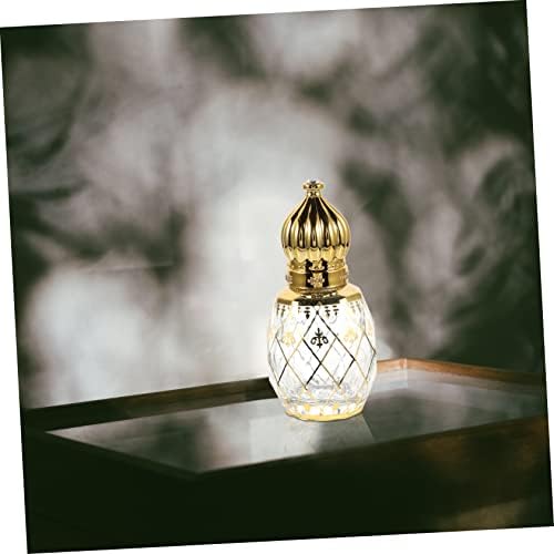 Middle Eastern Style Refillable Perfume Bottle with Vintage Crown Lid