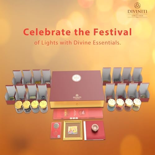 DENMOUS Diwali Puja Kit with Laxmi Ganesh Idol and Yantra