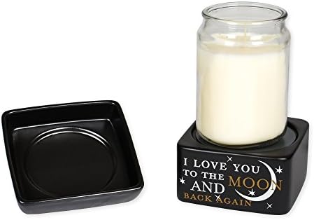 2 Pc Set Love You to The Moon and Back Love You Bushel and a Peck Ceramic Stone Candle Warmers