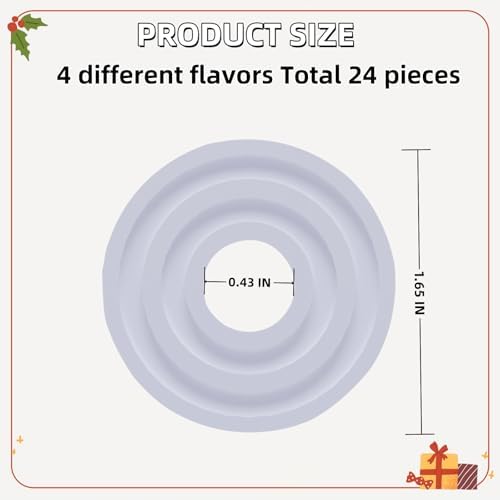 24 Pcs Scented Towel Warmer Discs with 4 Fragrances