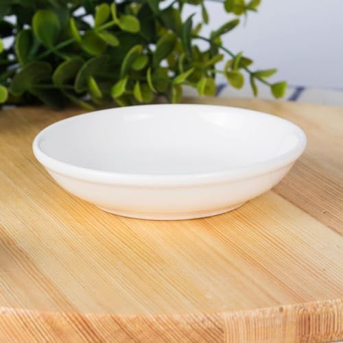 VOSAREA 6pcs Ceramic Plates for Wax Warmer Replacement Dish