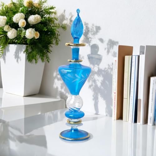 Refillable Glass Perfume Bottle with Golden Trim