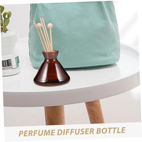 2Pcs Wide Mouth Refillable Diffuser Bottles with Colorful Glass Design
