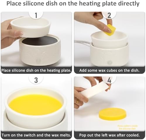 Bobolyn Silicone Wax Warmer Liners 2Pcs Reusable Leakproof