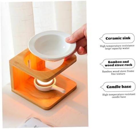 Heidouse Essential Oil Burner with Bamboo Base