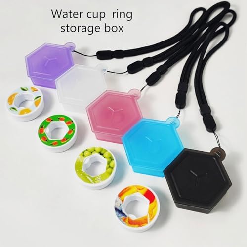 2Packs Fruit Scent Pods Storage Case with Hanging Lanyard