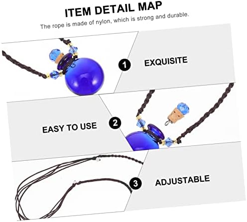 Adjustable Perfume Bottle Necklace for Car Diffusion and Home Use