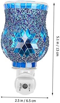 3D Wax Warmer Electric Aroma Decorative Lamp with Blue Light