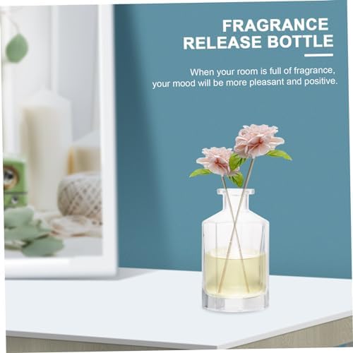 STOBAZA 2pcs Glass Bottles for Home Fragrance Diffuser and Perfume Storage