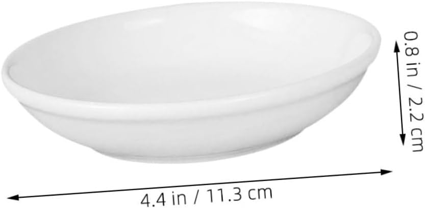 Garneck 6pcs Ceramic Essential Oil Tray for Aromatherapy Candle Melting