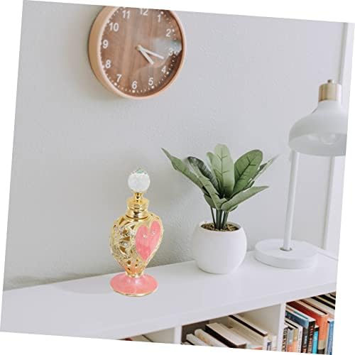 Heart Shaped Perfume Bottle Middle Eastern Style Decorative Refillable Container for Essential Oils