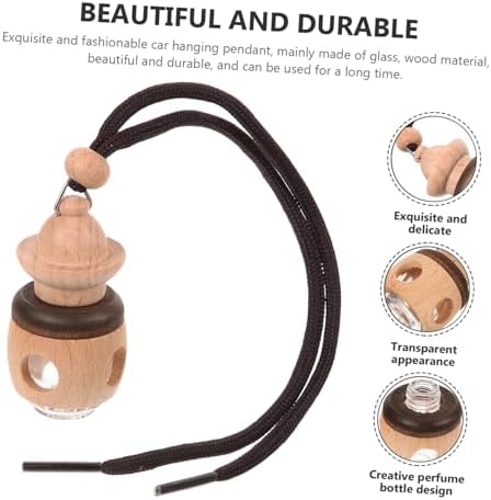 Hanging Perfume Bottle for Car 2-Pack Empty Diffuser Decorative Container