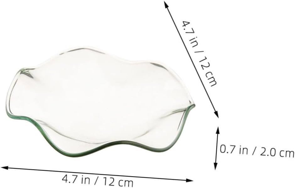 Zerodeko 3 Pcs Glass Candle Holder Replacement Dish
