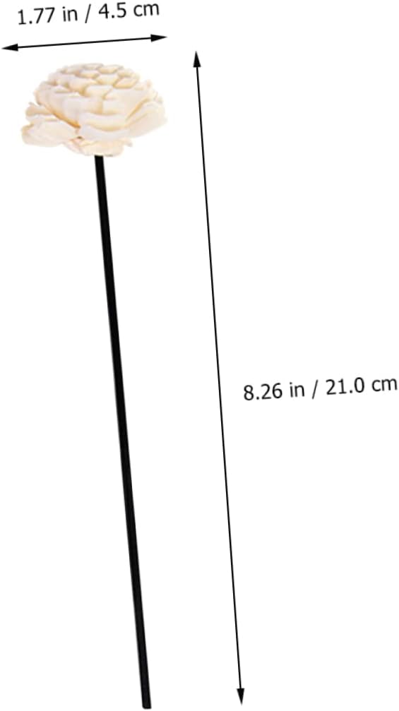 Healifty 3Pcs Rattan Dried Flower Aromatherapy Diffuser Sticks for Home Fragrance Stylish Decor Accessory