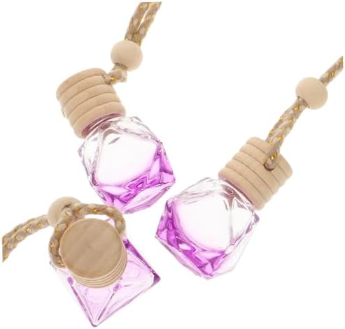 5Pcs Car Hanging Perfume Bottle Pendant with String Refillable Essential Oil Diffuser Ornament
