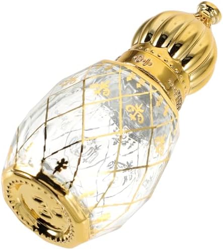 Sosoport 8ml Glass Perfume Bottle with Silver Crown Lid