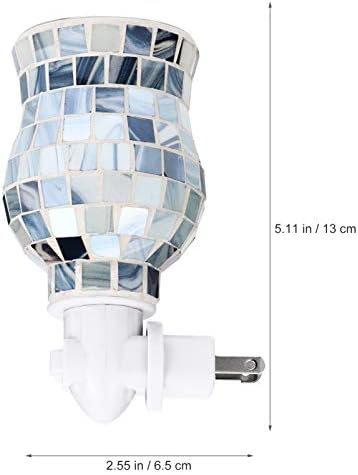 Uonlytech Blue Glass Mosaic Wax Melt Warmers