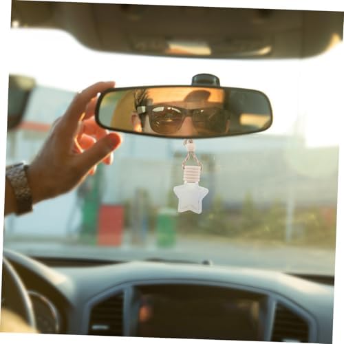 PartyKindom 2pcs Car Freshener Bottles Aromatherapy Hanging Pendant Empty Perfume Bottle for Car Decor