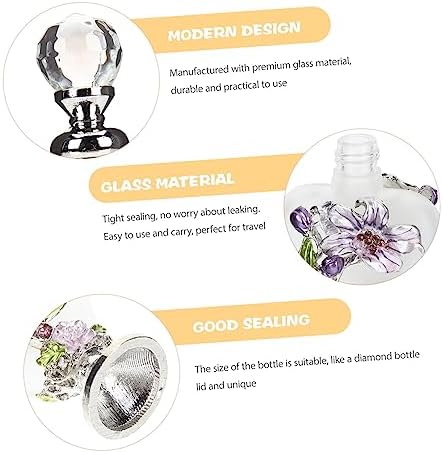 PRETYZOOM Vintage Painted Glass Perfume Bottle 10ml