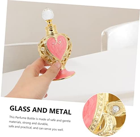 Ipetboom Heart Shaped Perfume Bottle Refillable Design for Essential Oils Fragrances Decoration