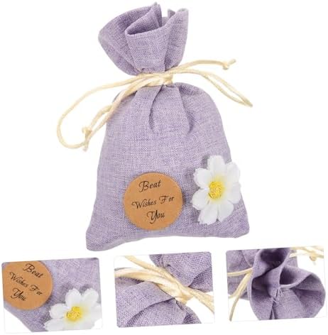 ABOOFAN 10Pcs Lavender Sachet Bags Refillable Empty Drawstring Pouches for Fragrance Storage