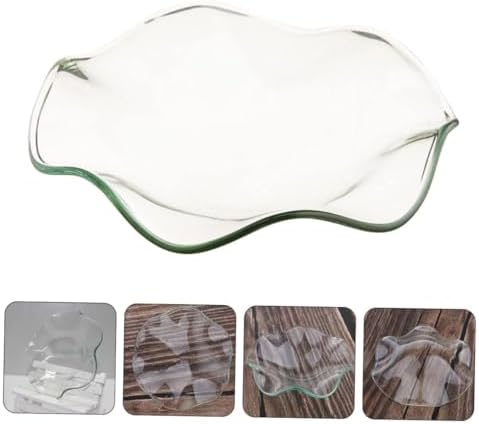 Zerodeko 3 Pcs Glass Candle Holder Replacement Dish