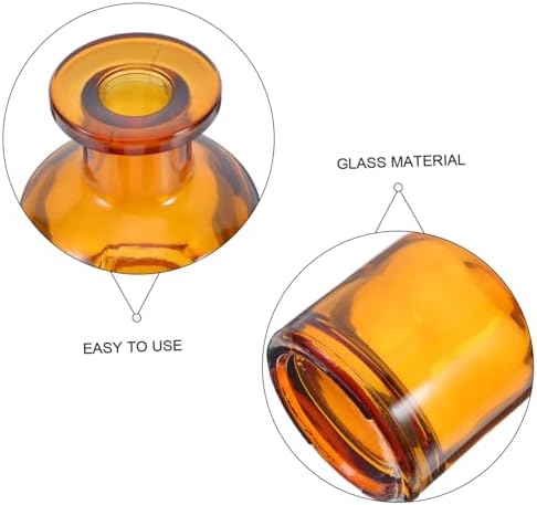 2pcs Glass Reed Diffuser Bottles for Home Office and Car