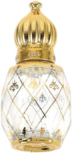 Middle Eastern Style Empty Perfume Bottle with Crown Lid