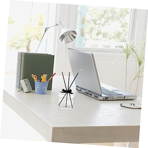 VINTORKY Square Glass Diffuser Vase for Aromatherapy