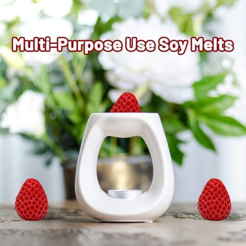 Soy Wax Melts with Strawberry Scent 6 Pcs Set