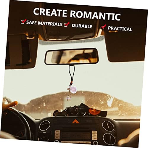 Natural Crystal Glass Essential Oil Car Hanging Perfume Bottle
