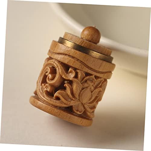 Alipis 2pcs Aroma Diffuser Charm Wooden Hanging Decor Car Perfume Bottle Pendant