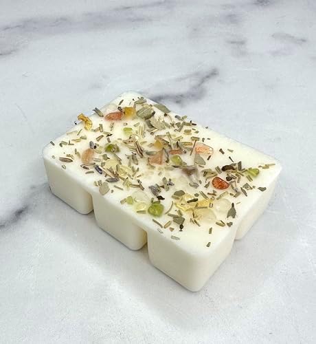 New Moon Beginnings Positive Energy Wax Melts - Natural Healing Crystals and Soy Wax