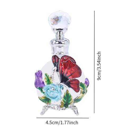 Red Glass Perfume Vial 25ml Refillable Decanter