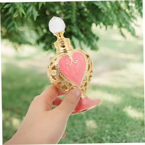 Refillable Perfume Bottle Heart Shaped Arabic Style Design