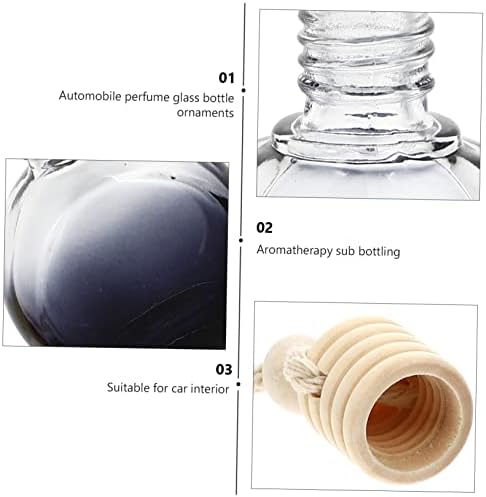 4pcs Car Aromatherapy Perfume Bottle Pendant